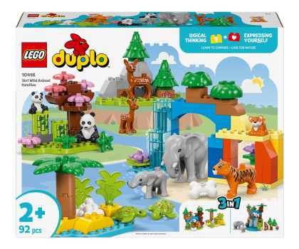 Klocki LEGO® LEGO DUPLO 10446 Rodziny dzikich zwierząt 3 w 1